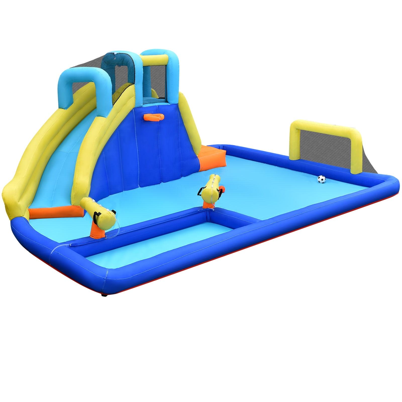 Costway Inflatable Water Slide Bounce House Climbing Wall without Blower