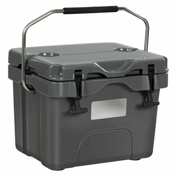 Costway 16 Quart Cooler Portable Ice Chest Leak-proof 24 Cans Ice Boxfor Camping