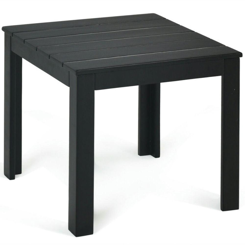 Latitude Run® Wooden Square Patio Coffee Bistro Table