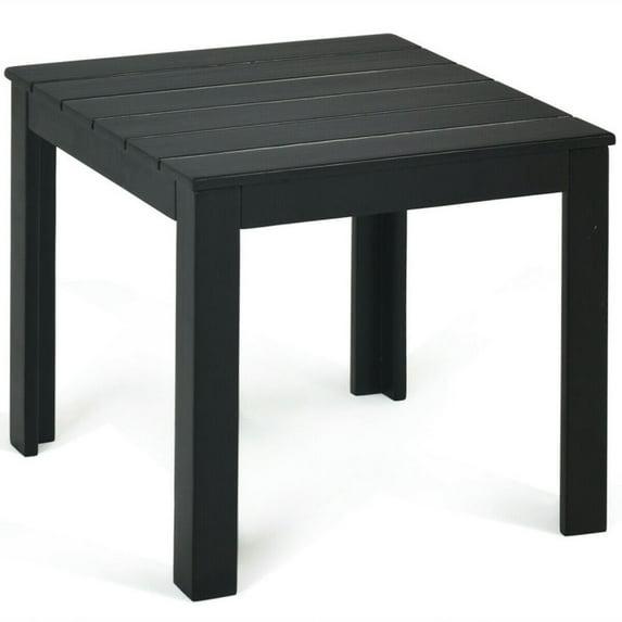 Latitude Run® Wooden Square Patio Coffee Bistro Table
