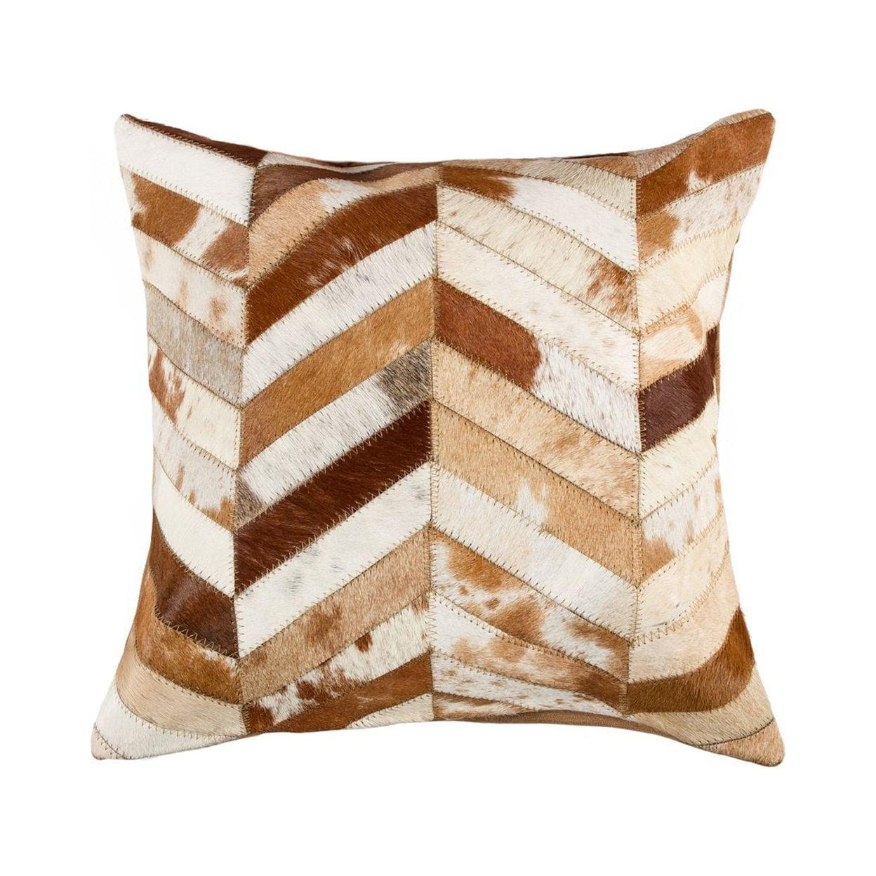 eRug Outlet Torino Leather/Suede Throw Square Pillow Cover & Insert