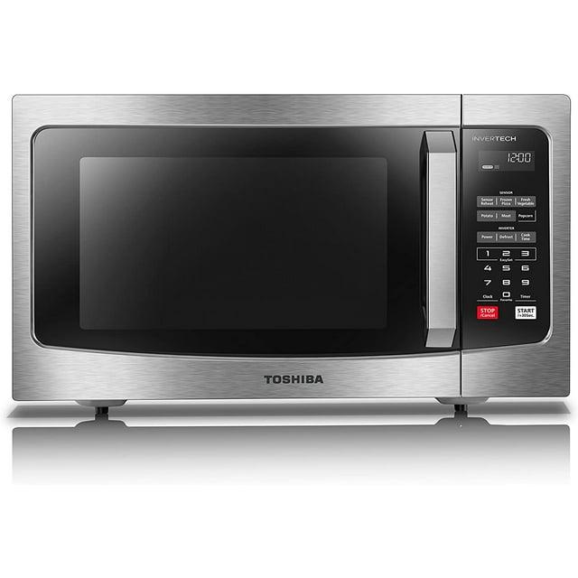 Toshiba TOSHIBA 1.6 Cu.ft Countertop Microwave Oven, Inverter, Smart Sensor, 13.6" Turntable, 1250W, Silver ML-EM45PIT(SS)