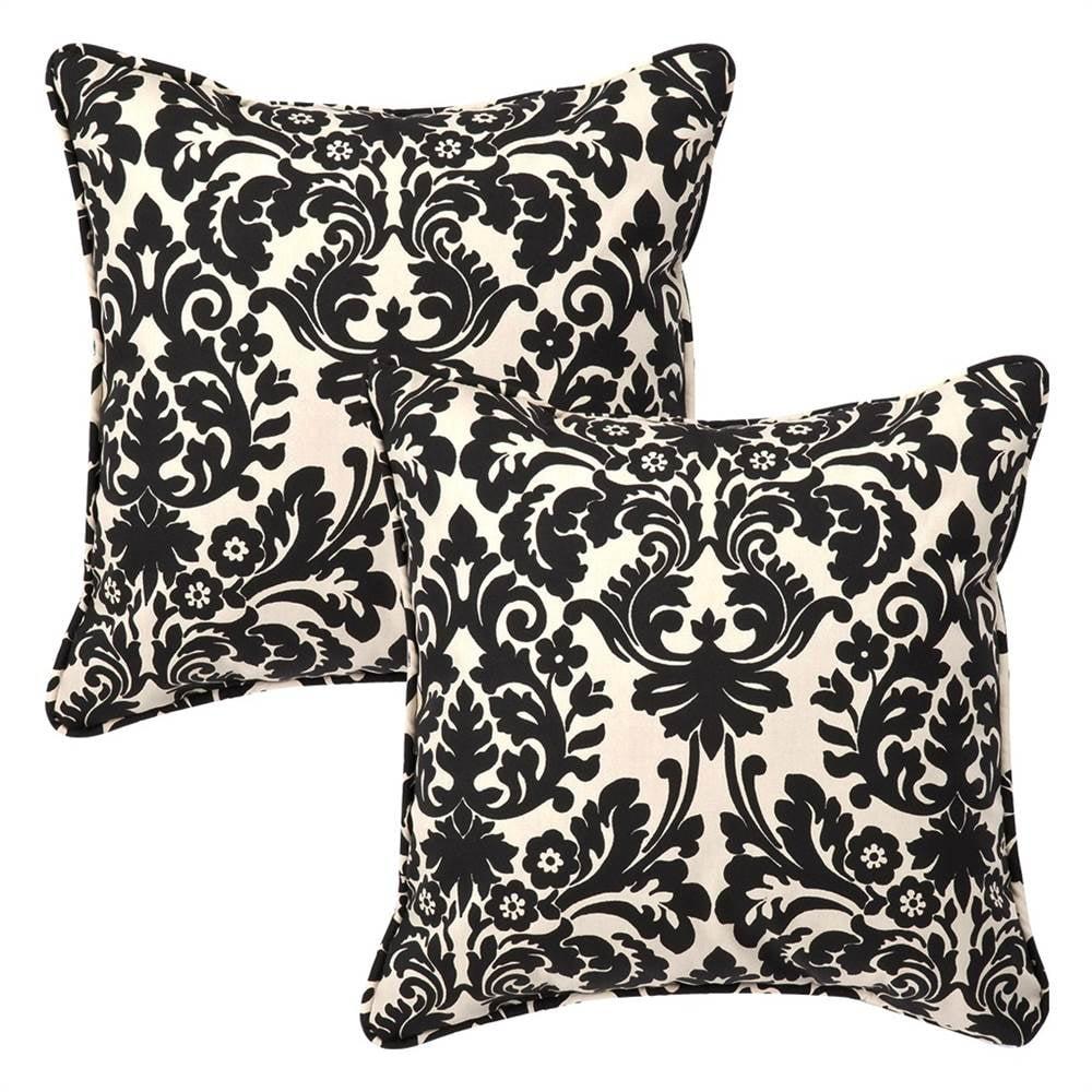 Damask Reversible Throw Pillow