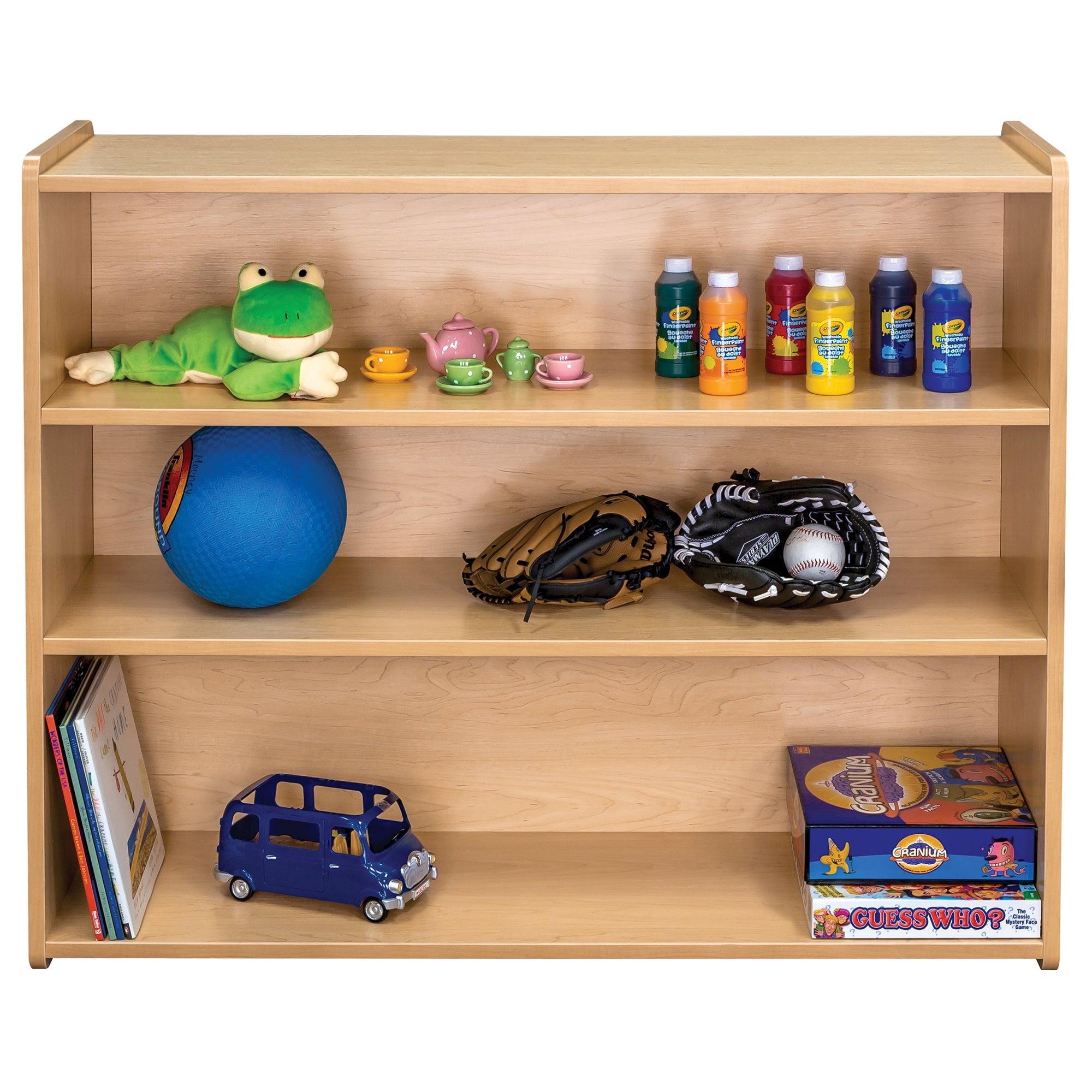 TotMate Tot Mate 3-Shelf Double Sided Classroom Storage Unit 46" W