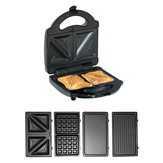 Total Chef Total Chef Electric Griddle Waffle Maker Sandwich Press Open