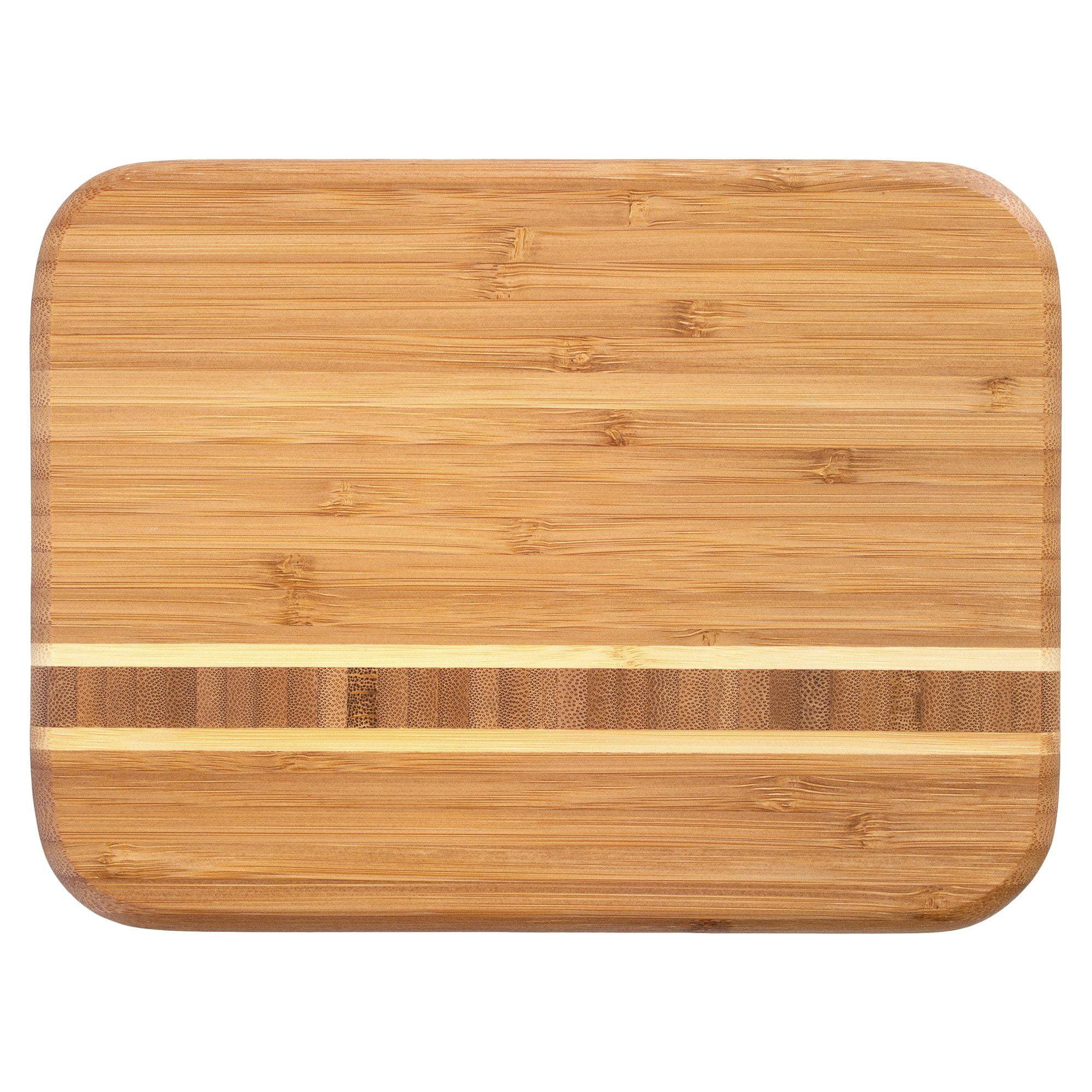 Totally Bamboo Barbados Bamboo Serving and Cutting Board, 9" x 6-1/2"