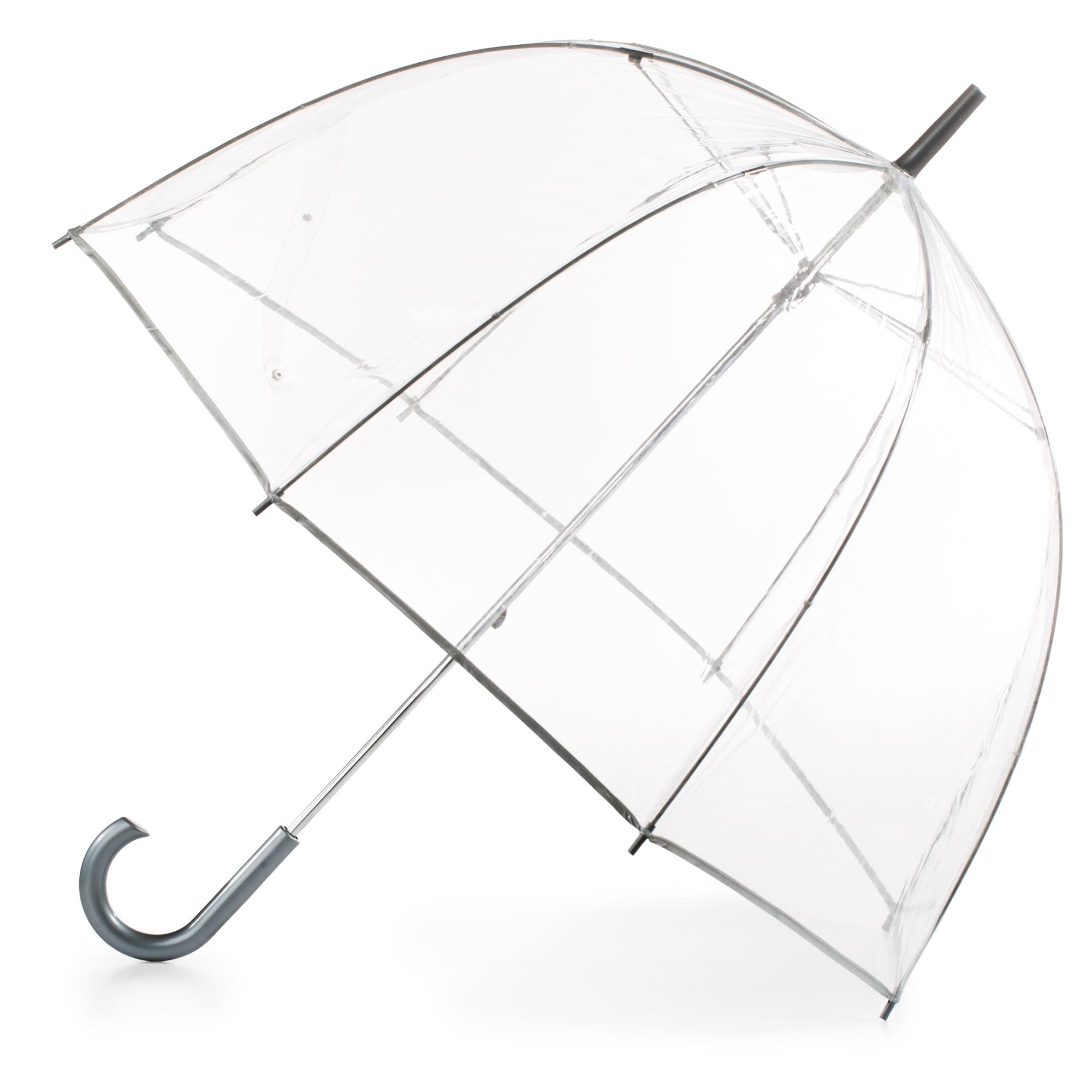 Clear PVC Dome Bell Umbrella with Cane Handle