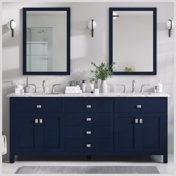 Lark Manor™ Odilion 60'' Double Bathroom Vanity with Engineered Top