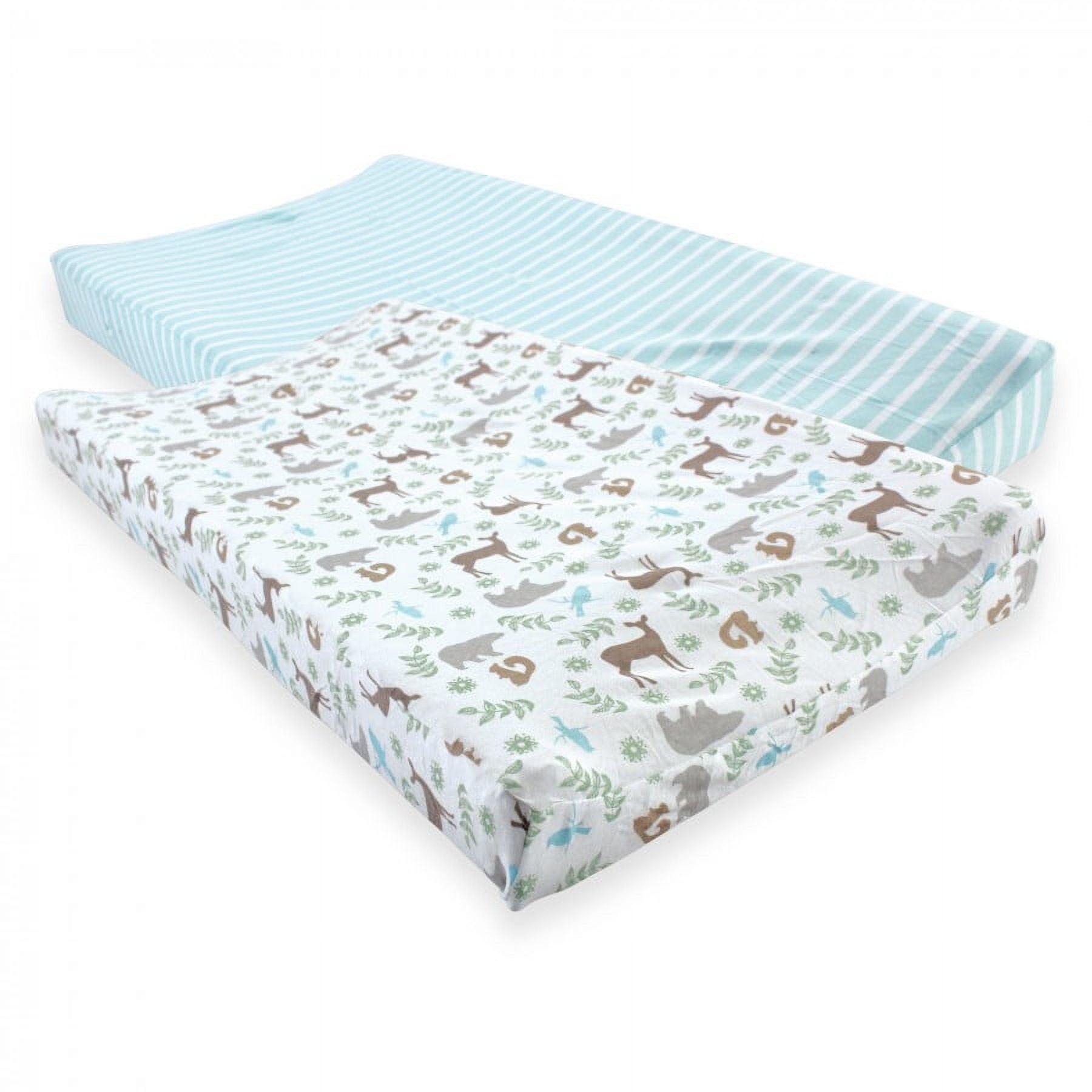 Touched by Nature Baby Organic Cotton Changing Pad Cover, Forest, One Size