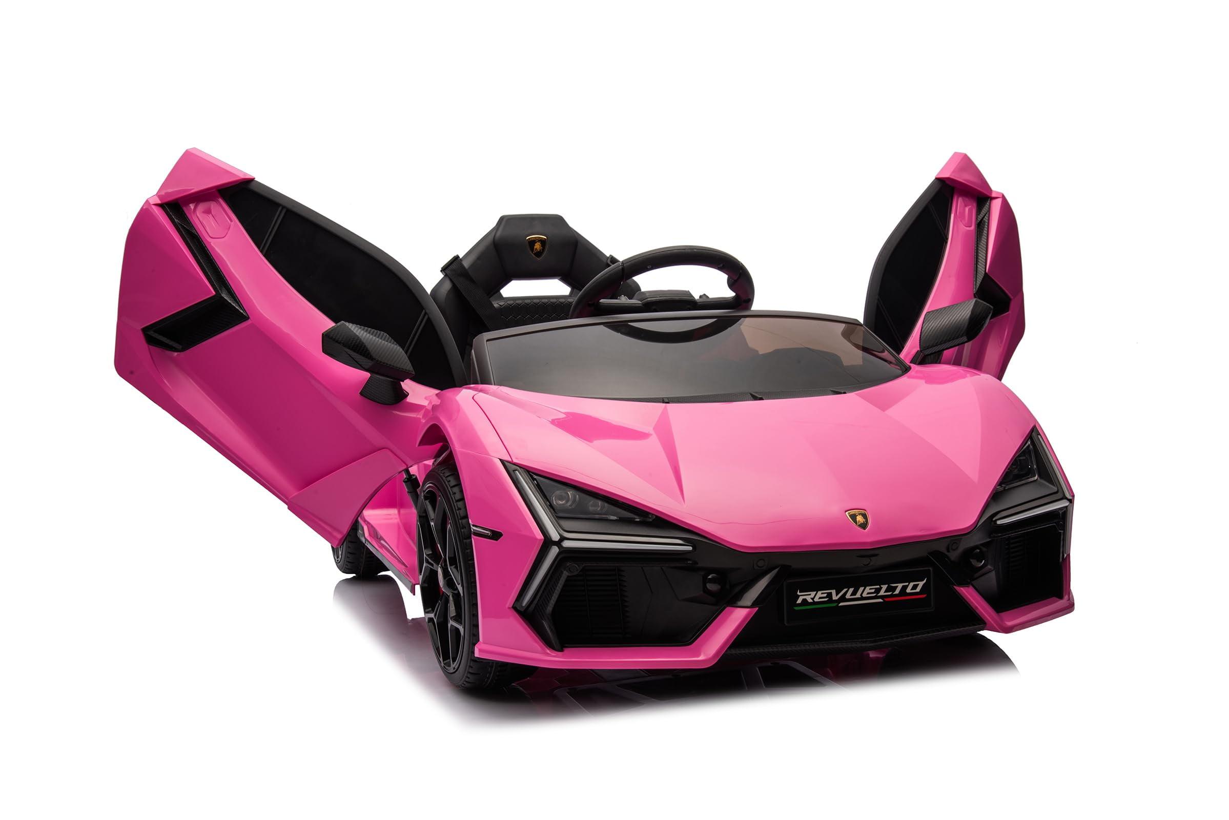 12V Kids Ride On Car, Licensed Lamborghini Revuelto Electric Car For Kids