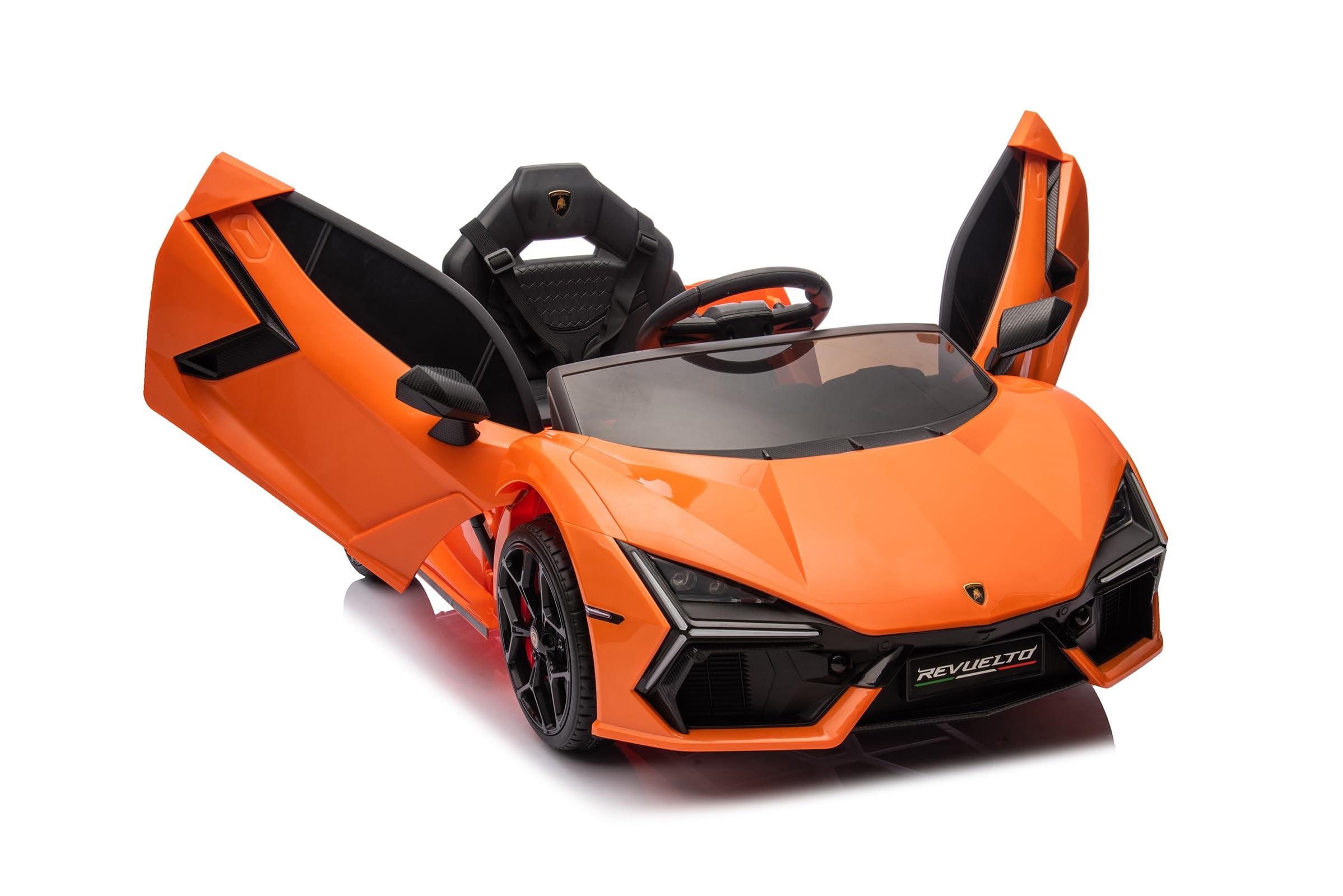 Hetoy 12V Kids Ride On Car, Licensed Lamborghini Revuelto Electric Car For Kids