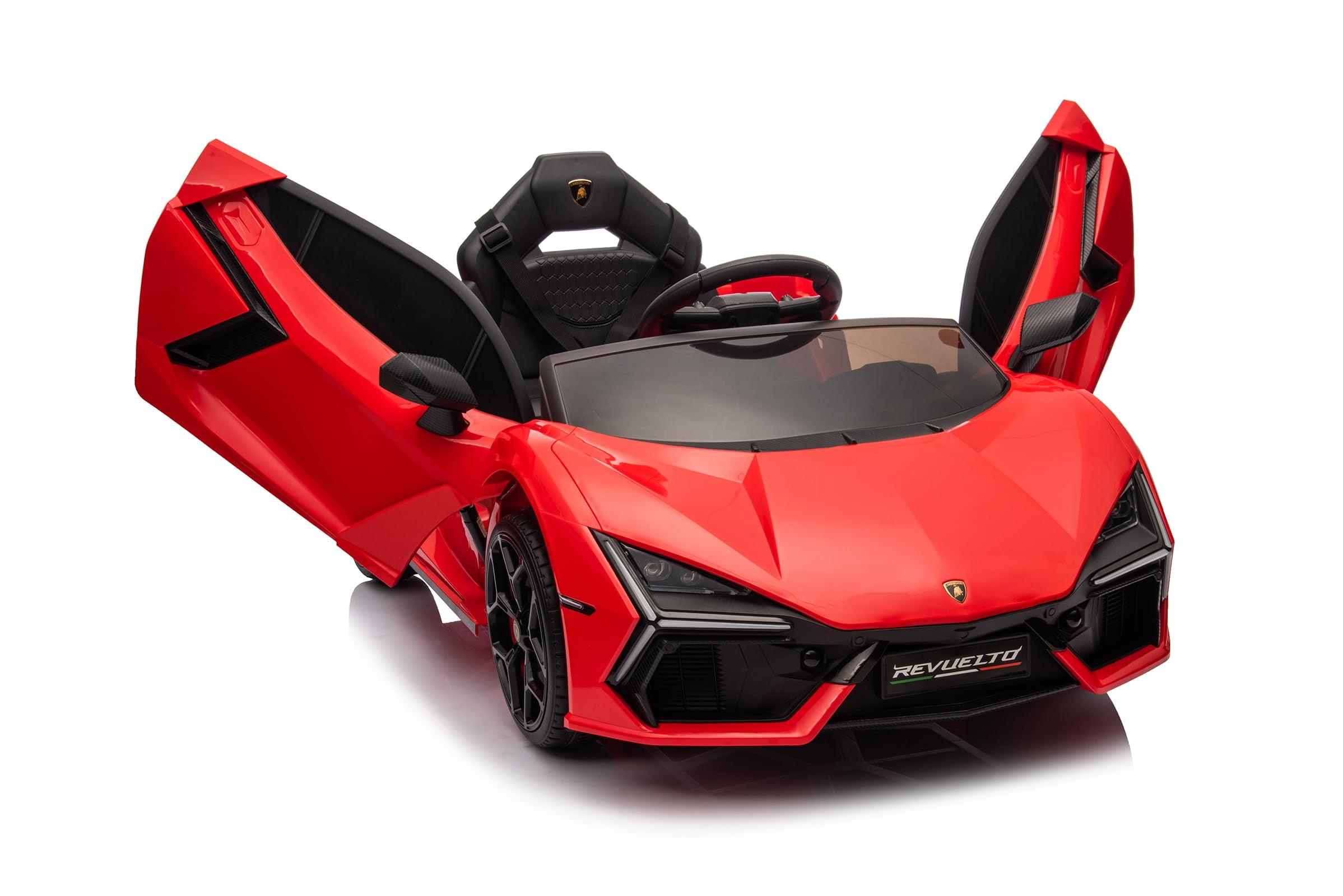 Hetoy 12V Kids Ride On Car, Licensed Lamborghini Revuelto Electric Car For Kids
