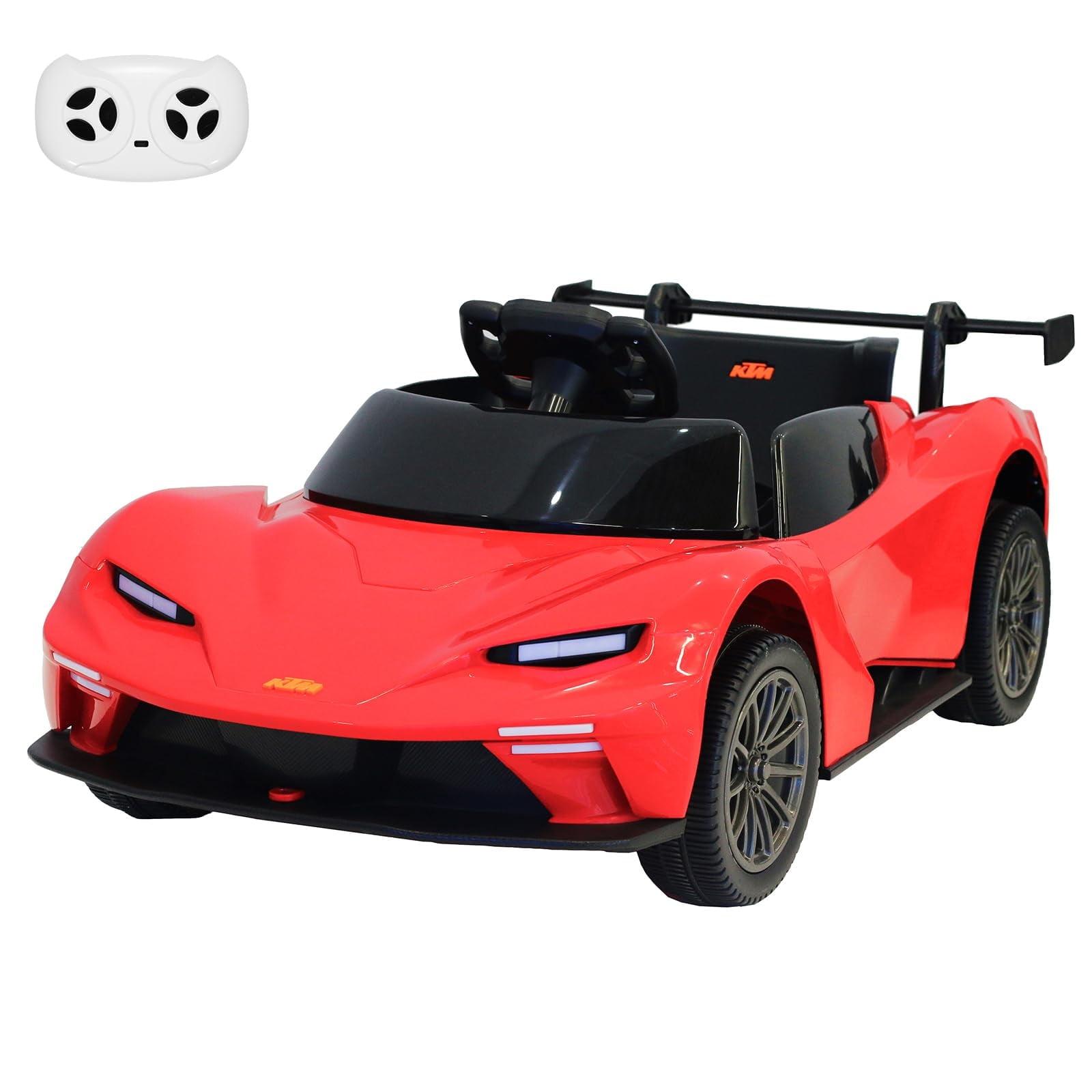 Red 12V Kids Electric Ride-On Sports Car with Remote Control