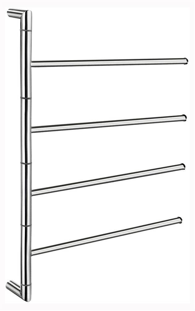 Polished Stainless Steel Wall Mounted Swing Arm Towel Rack