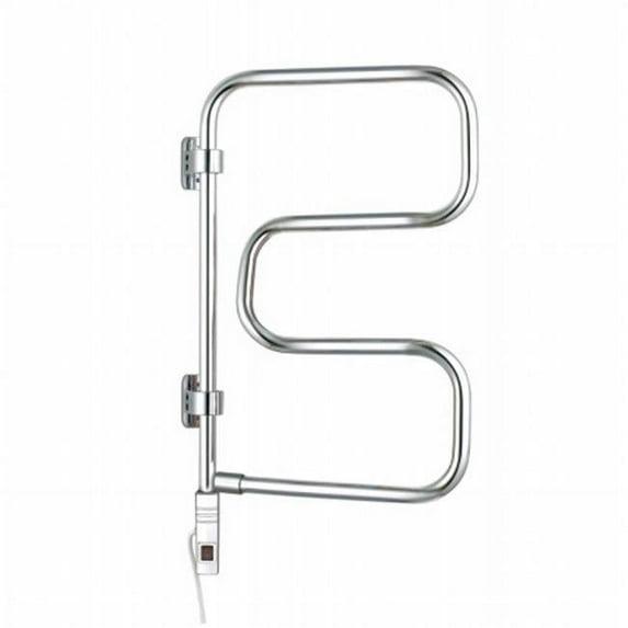 WarmlyYours TW-E4PCP Elements Towel Warmer, Polished Chrome, Plug-in, 4 Bars