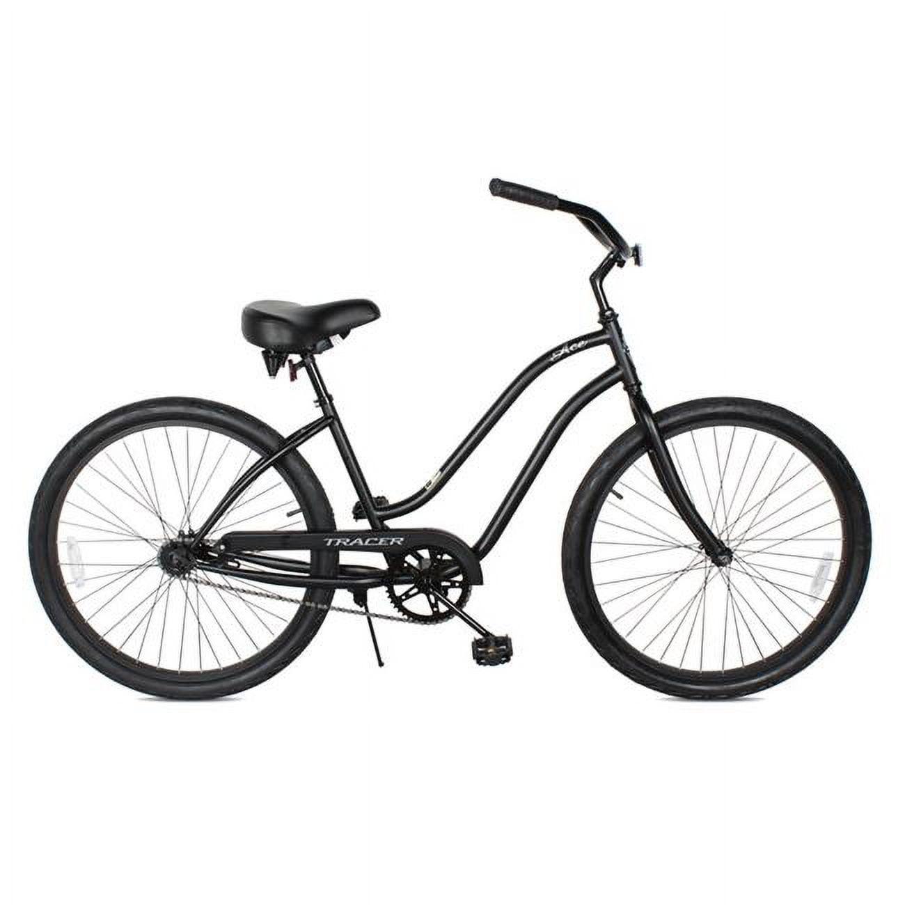 Tracer ACE Bicicleta de Playa de 26 Pulgadas para Mujer, Rosa, Velocidad Nica, Freno de Montaña, Bicicleta Urbana de Cercanías para Adultos