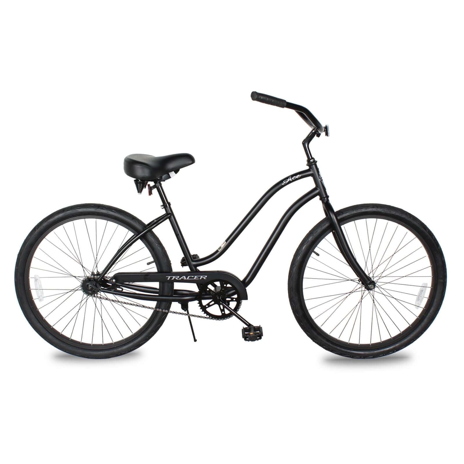 Tracer ACE Bicicleta de Playa de 26 Pulgadas para Mujer, Rosa, Velocidad Nica, Freno de Montaña, Bicicleta Urbana de Cercanías para Adultos