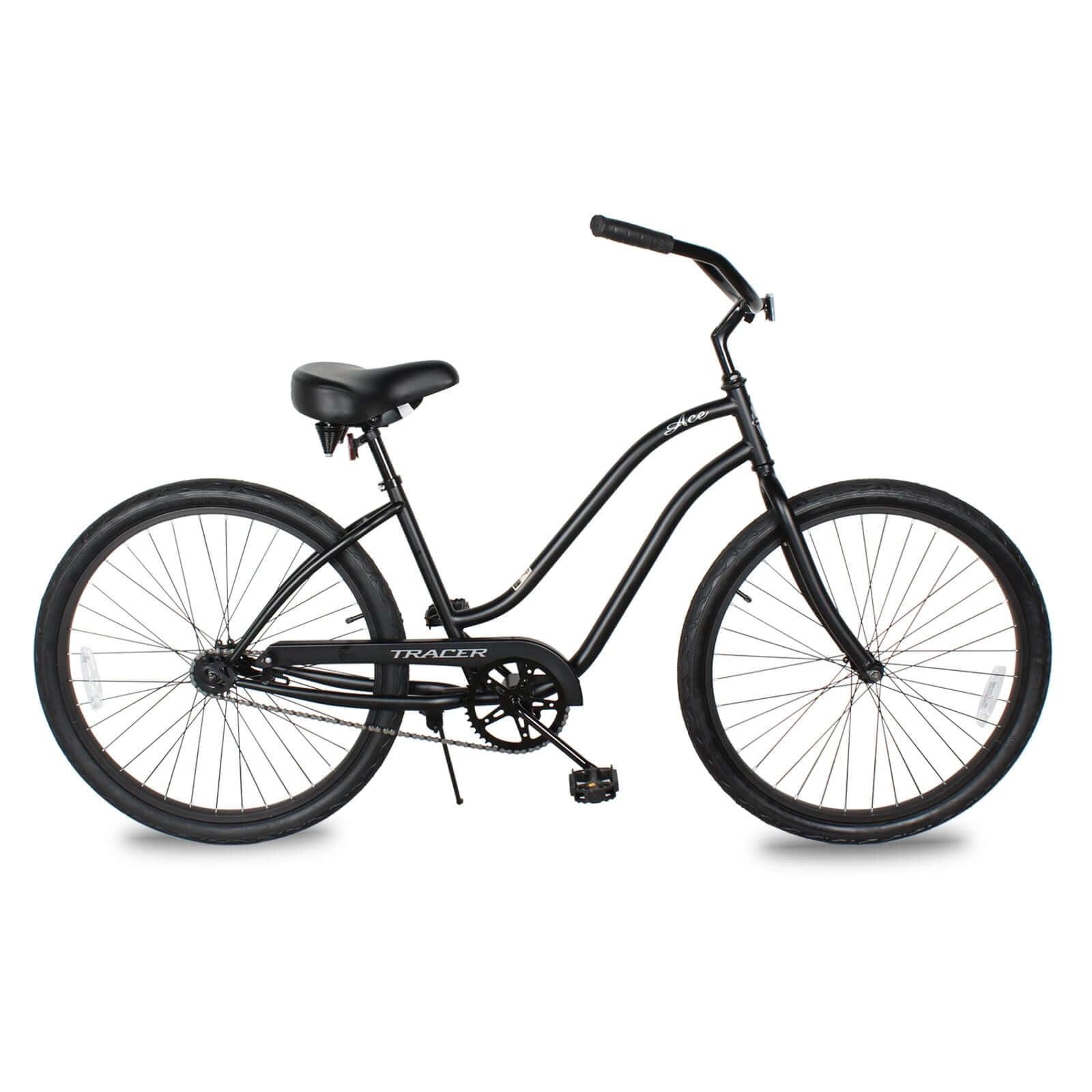 Tracer ACE Bicicleta de Playa de 26 Pulgadas para Mujer, Rosa, Velocidad Nica, Freno de Montaña, Bicicleta Urbana de Cercanías para Adultos
