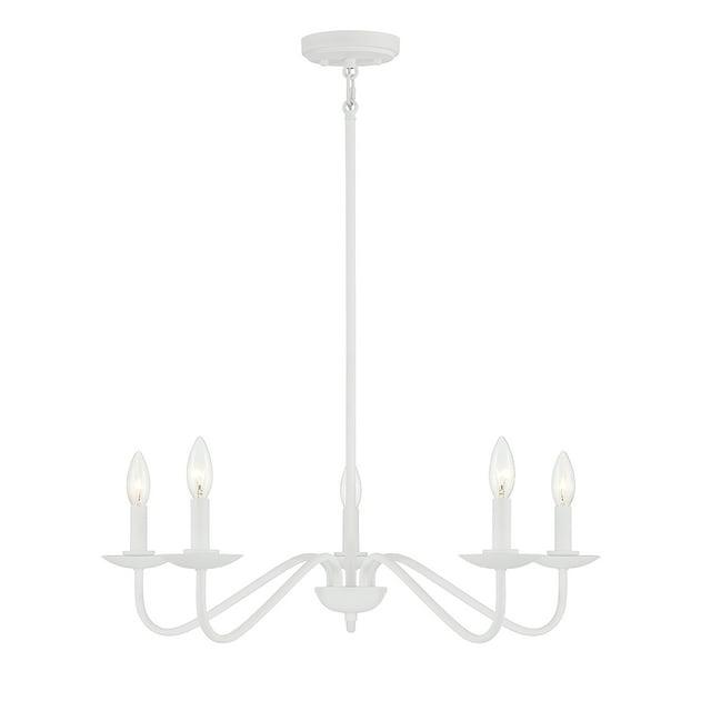 Trade Winds Aidan 5-Light Chandelier in Bisque White