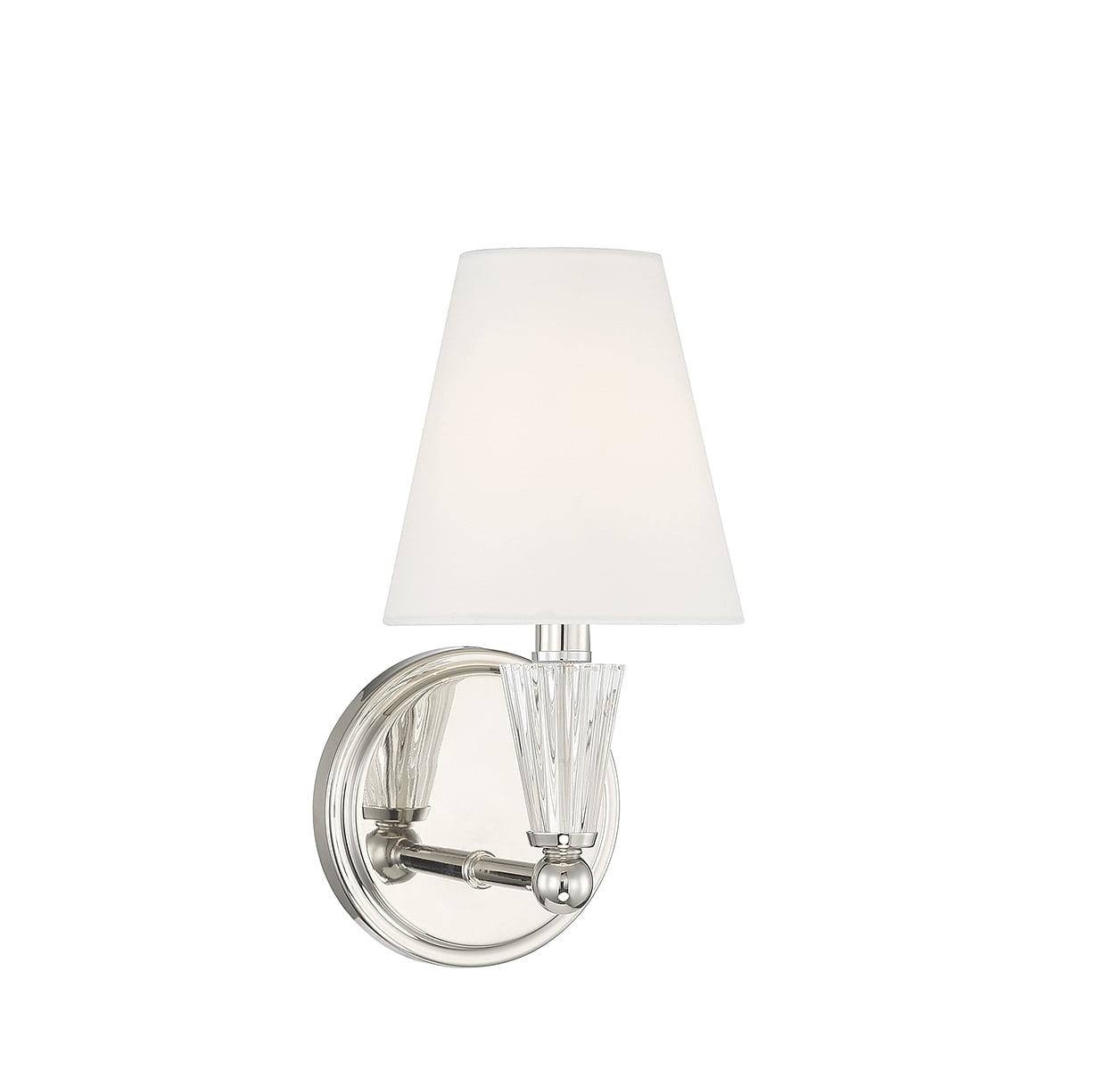 Trade Winds Bianca 1-Light Wall Sconce in Polished Nickel
