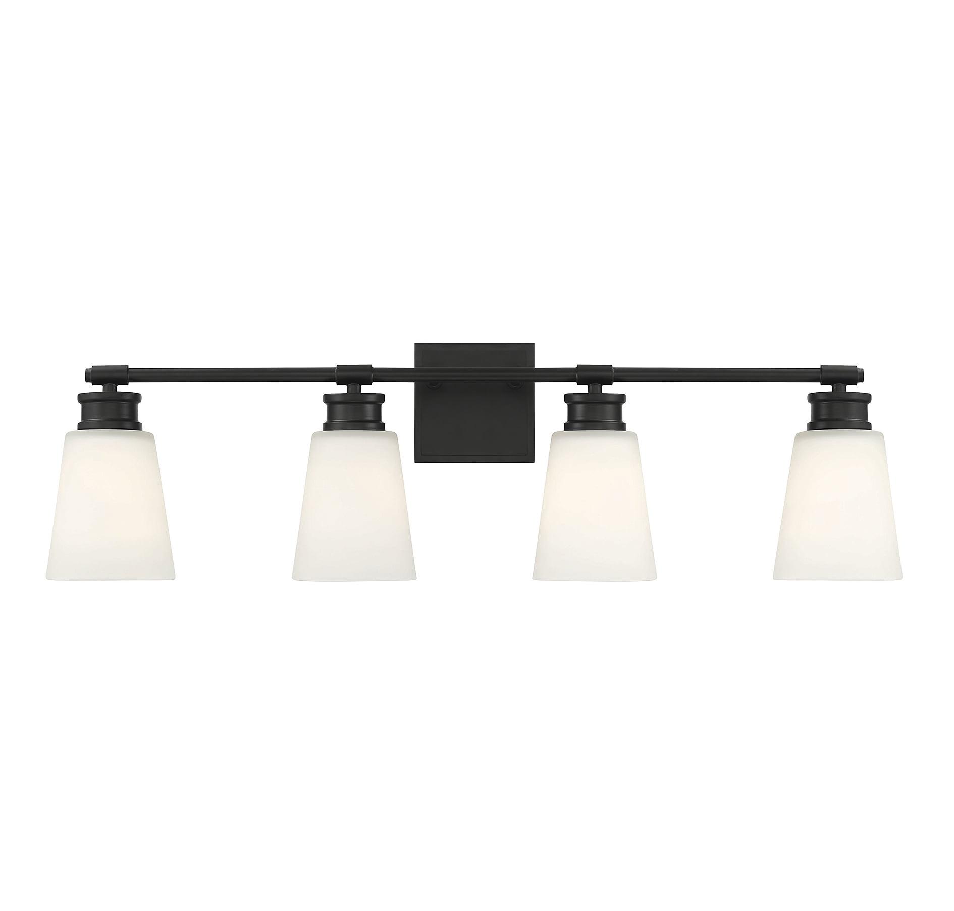 Trade Winds Billie 4 Light Bathroom Vanity Light in Matte Black