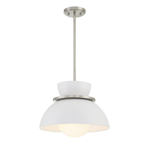 Trade Winds Bonnie 1-Light Pendant in Brushed Nickel
