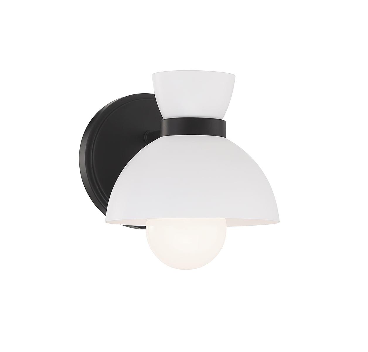 Trade Winds Bonnie 1-Light Wall Sconce in Matte Black