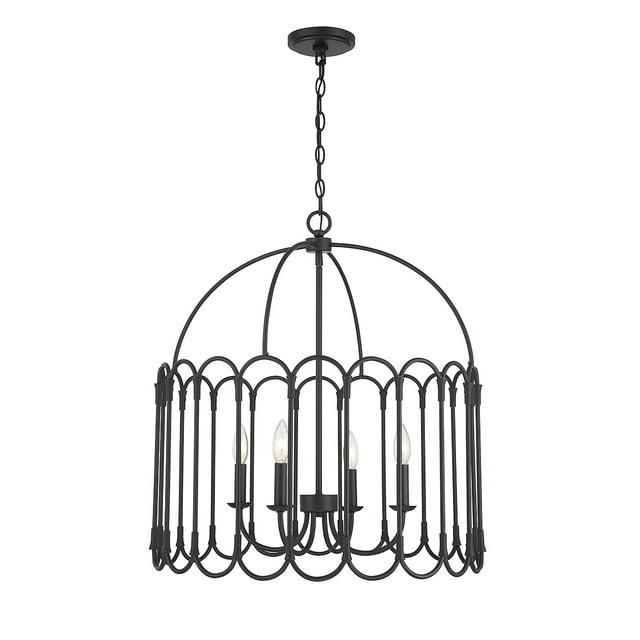 Trade Winds Chloe 4-Light Pendant in Matte Black