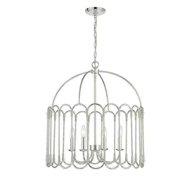 Trade Winds Chloe 4-Light Pendant in Polished Nickel