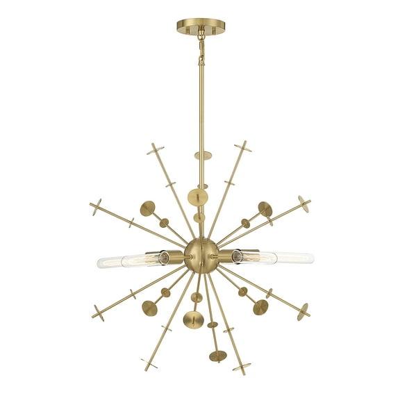 Trade Winds Kenneth 5-Light Pendant in Natural Brass