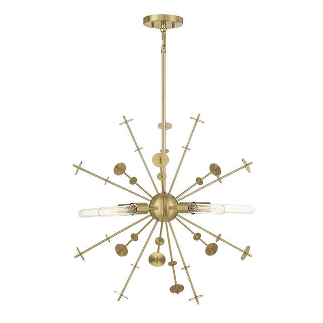 Trade Winds Kenneth 5-Light Pendant in Natural Brass