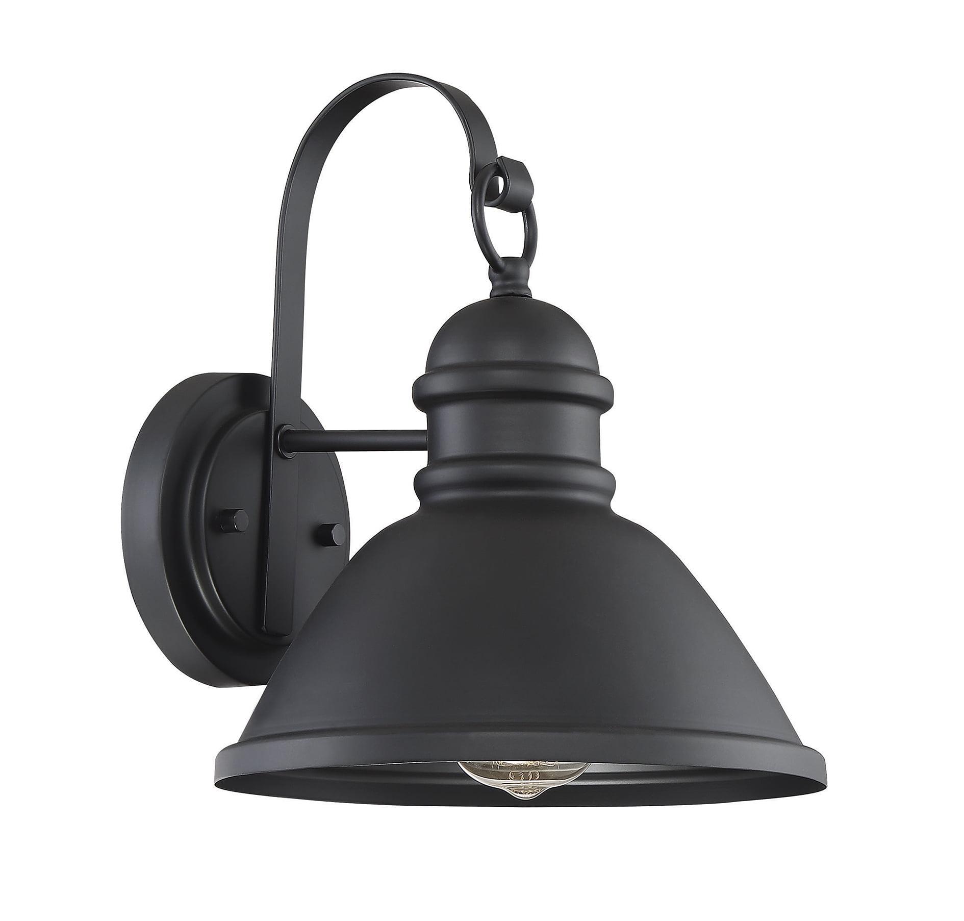 Trade Winds Lighting 1-Light Wall Sconce In Matte Black