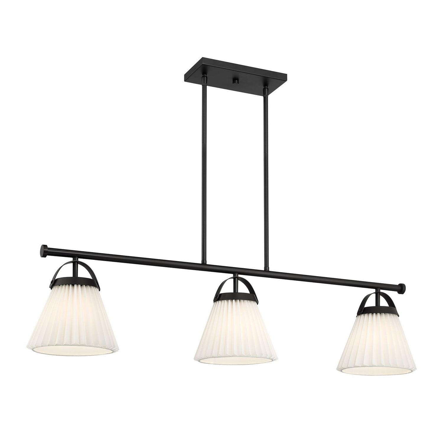 Linear Chandelier in Matte Black