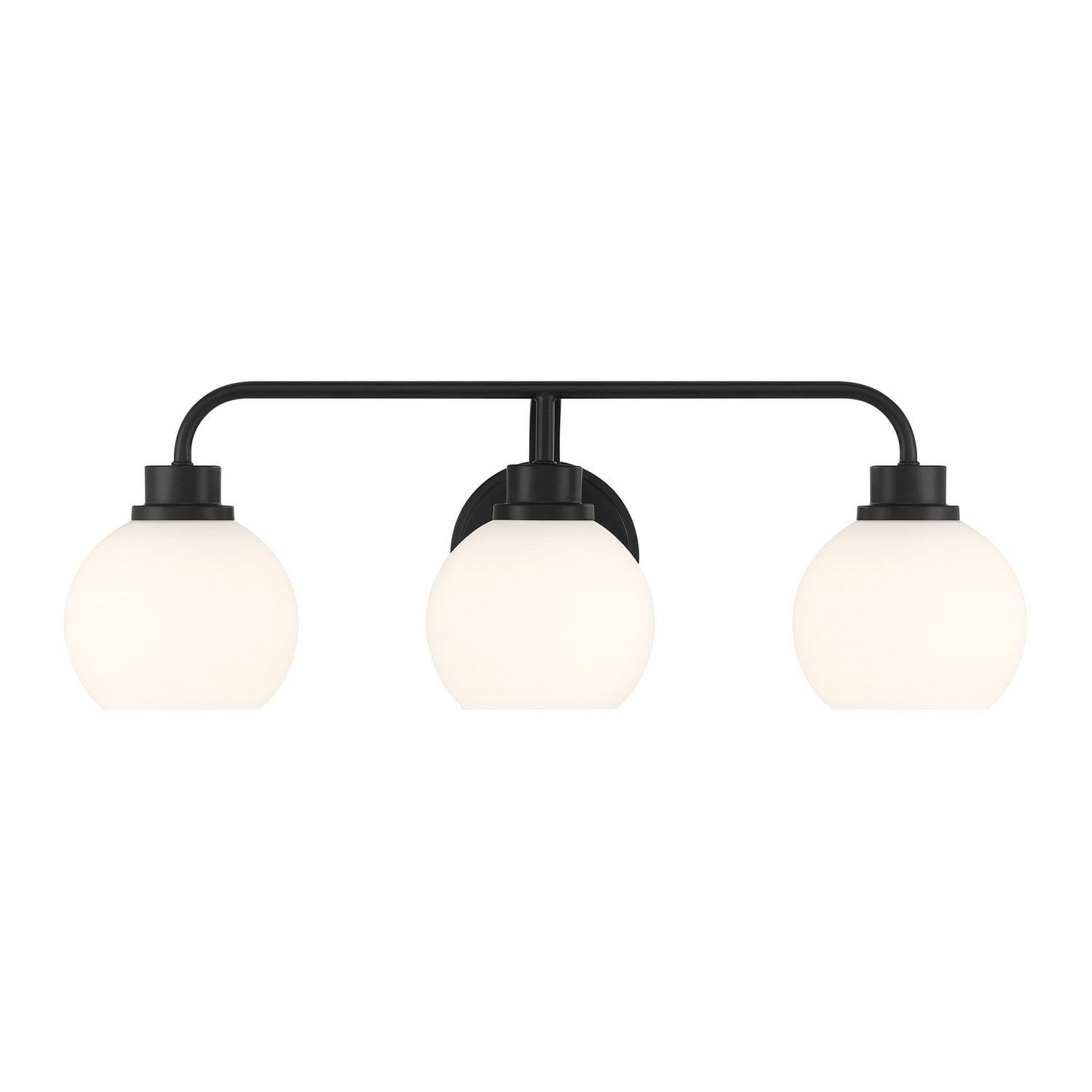 Bathroom Vanity Light in Matte Black