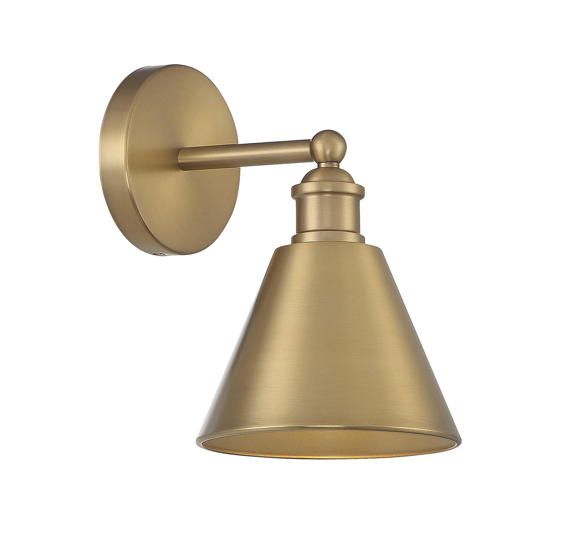 Trade Winds Marco 1-Light Wall Sconce in Natural Brass