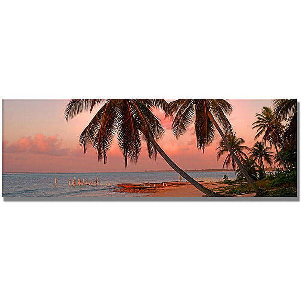 Cayman Palms II Tropical Sunset Canvas Wall Art