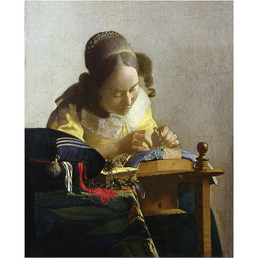 Trademark Art "The Lacemaker 1669-70" Canvas Art by Jan Vermeer, 26x32