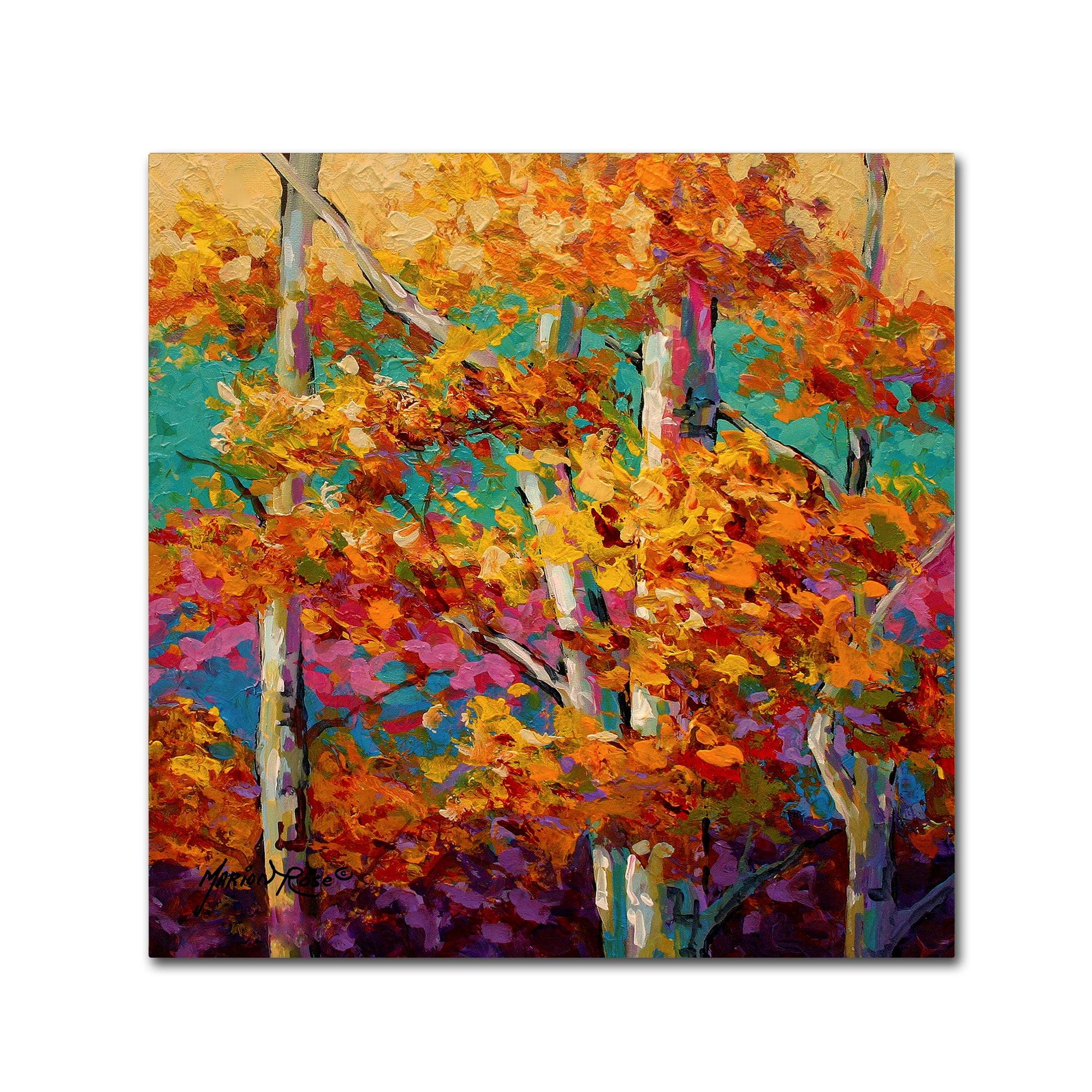 Marion Rose " Abstract Autumn III " by Marion Rose Painting Print