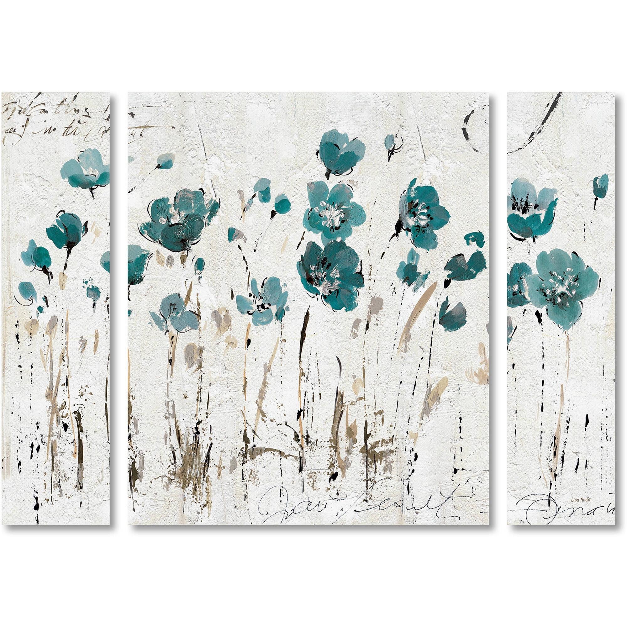 Lisa Audit 'Abstract Balance VI Blue' Multi Panel Art Set Small