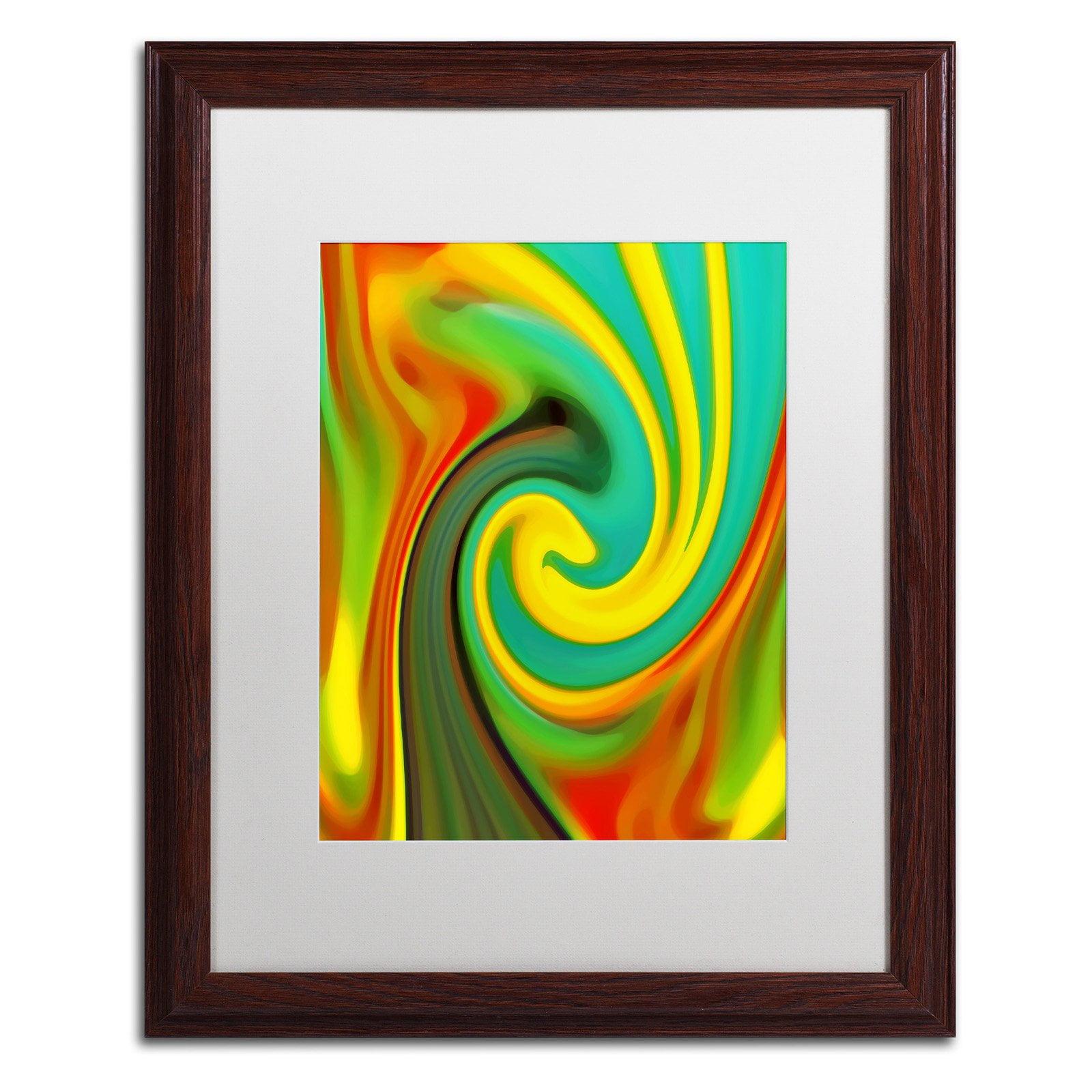 " Abstract Flower Unfurling Vertical 1 " by Amy Vangsgard