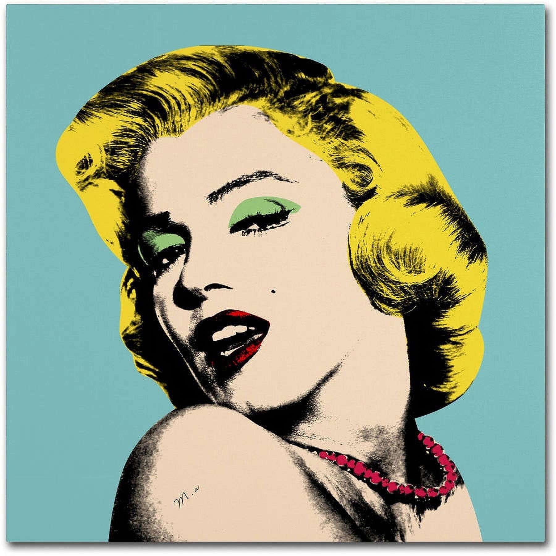 Trademark Fine Art "Andy Warhol" Canvas Art by Mark Ashkenazi