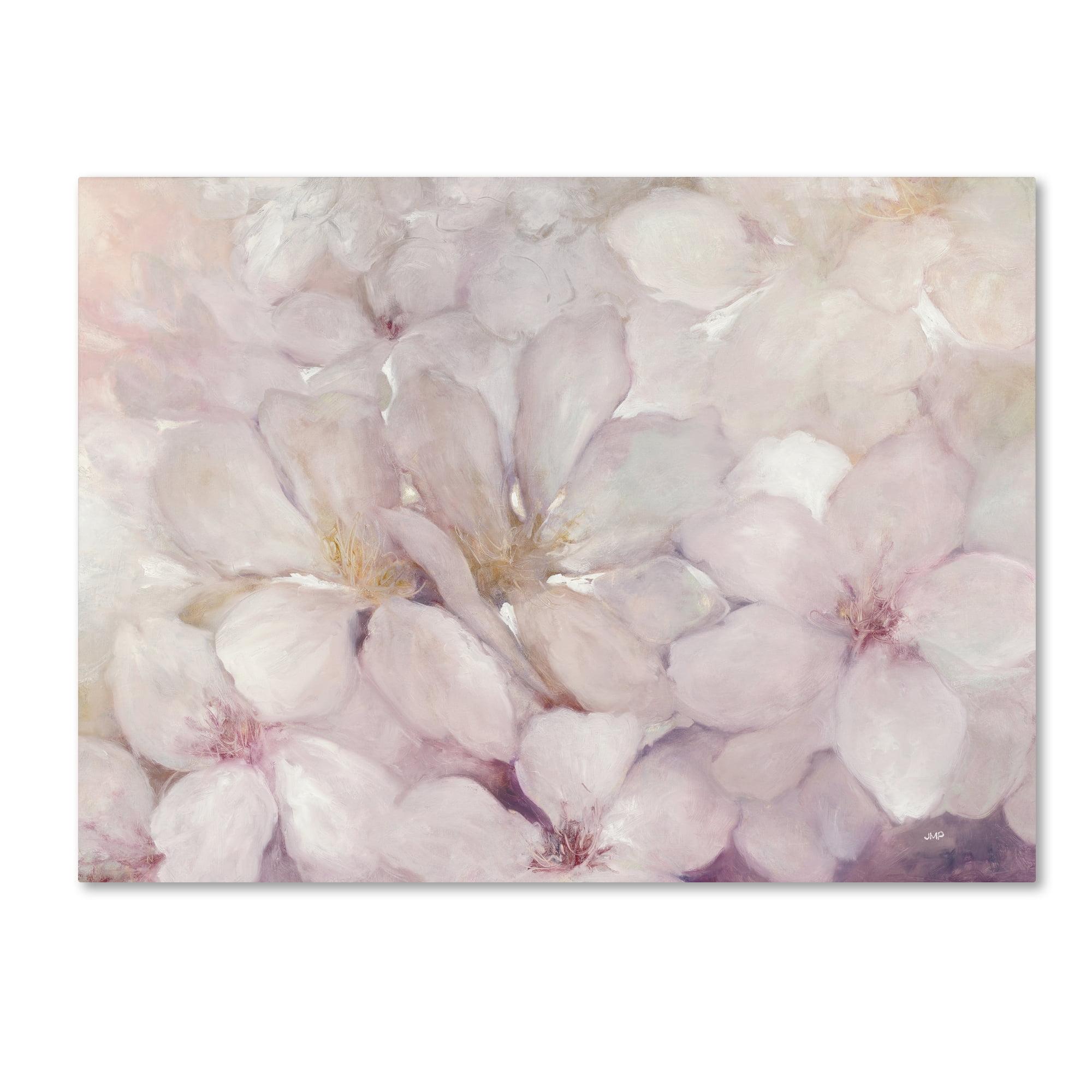 Julia Purinton Apple Blossoms 32" Pink Floral Canvas Painting