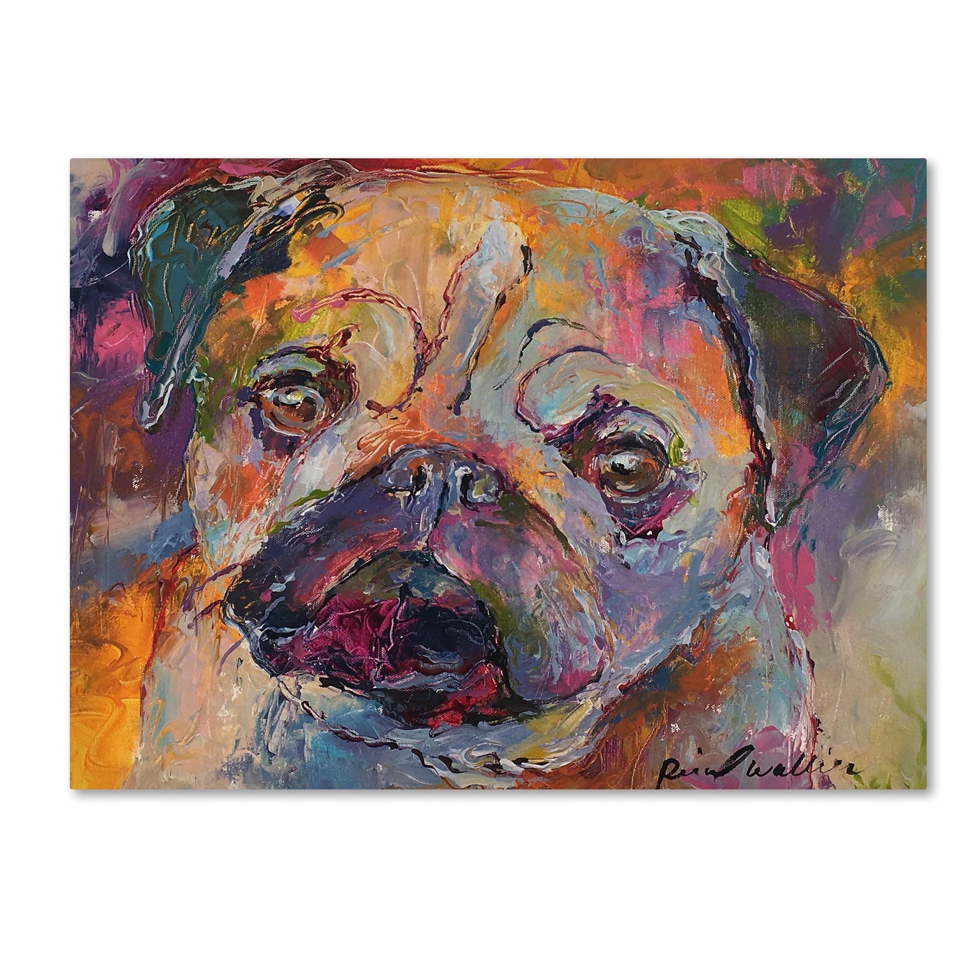 " Art Pug " by Richard Wallich Painting Print