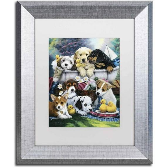 Jenny Newland " Bath Time Pups " by Jenny Newland