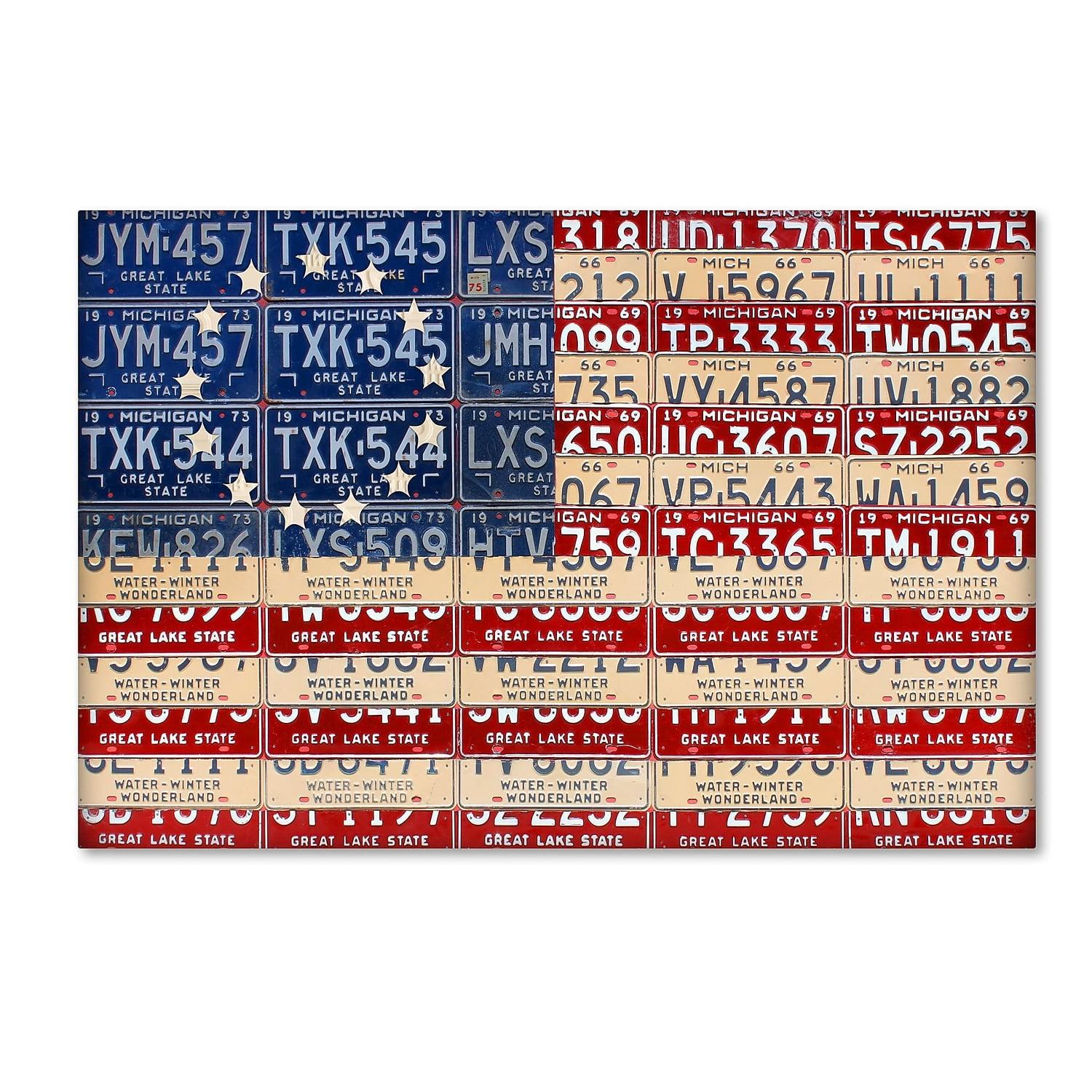 Trademark Fine Art 'Betsy Ross Flag' Canvas Art by Design Turnpike