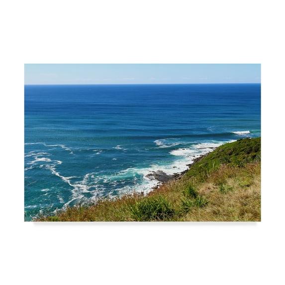 Trademark Fine Art Incredi " Blue Waves Ocean " by Incredi