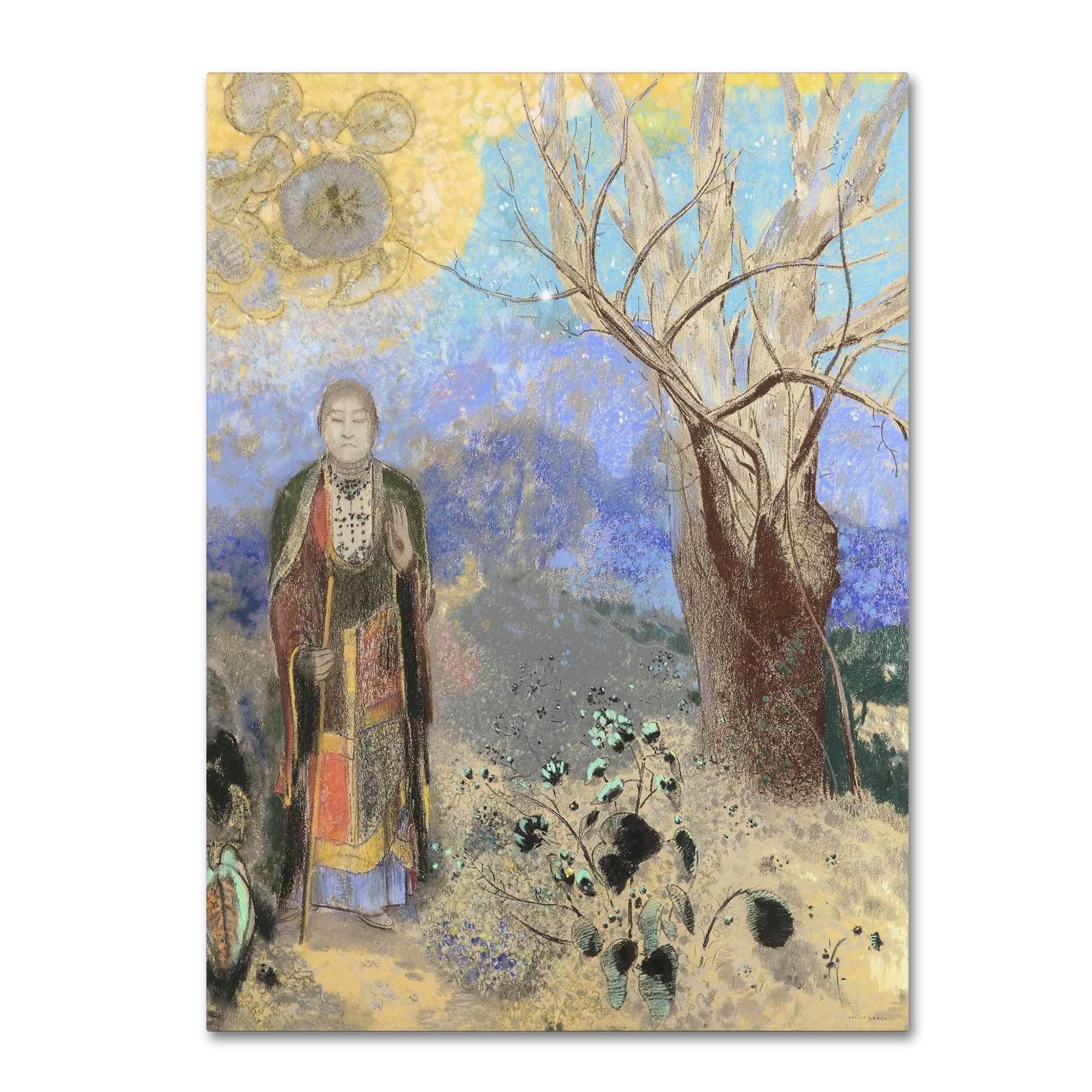 Odilon Redon Buddha Canvas Art with Tree, 14 x 19