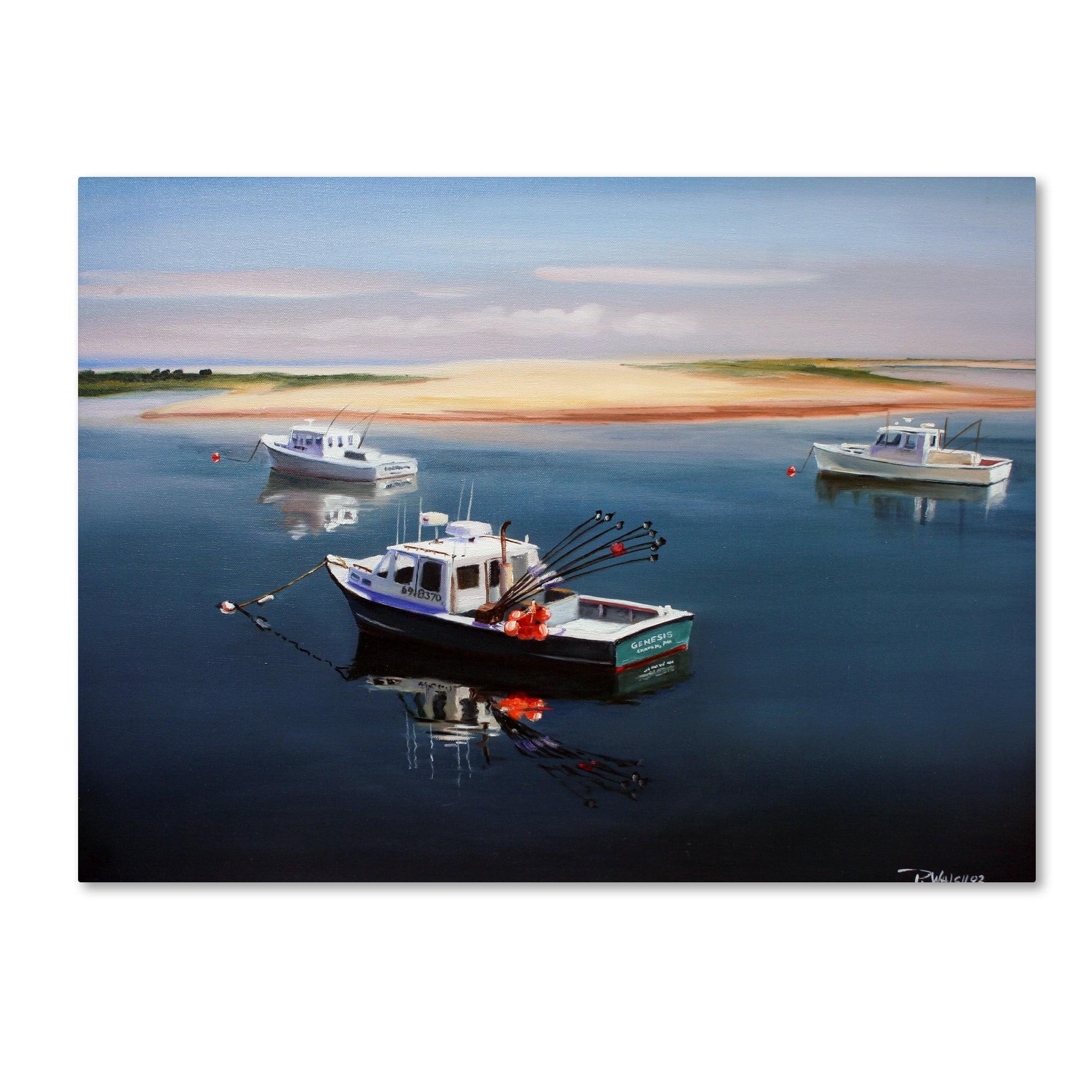 Trademark Fine Art " Cape Cod Fishing Boats " by Paul Walsh