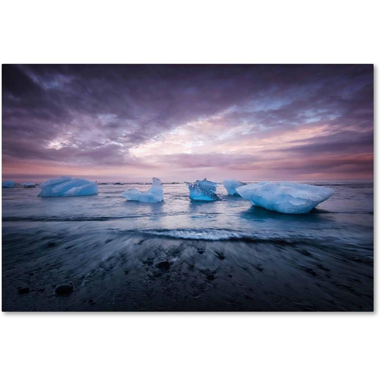 Trademark Fine Art Philippe Sainte-Laudy " Cold Evening In Iceland By Philippe Sainte-Laudy " by Philippe Sainte-Laudy