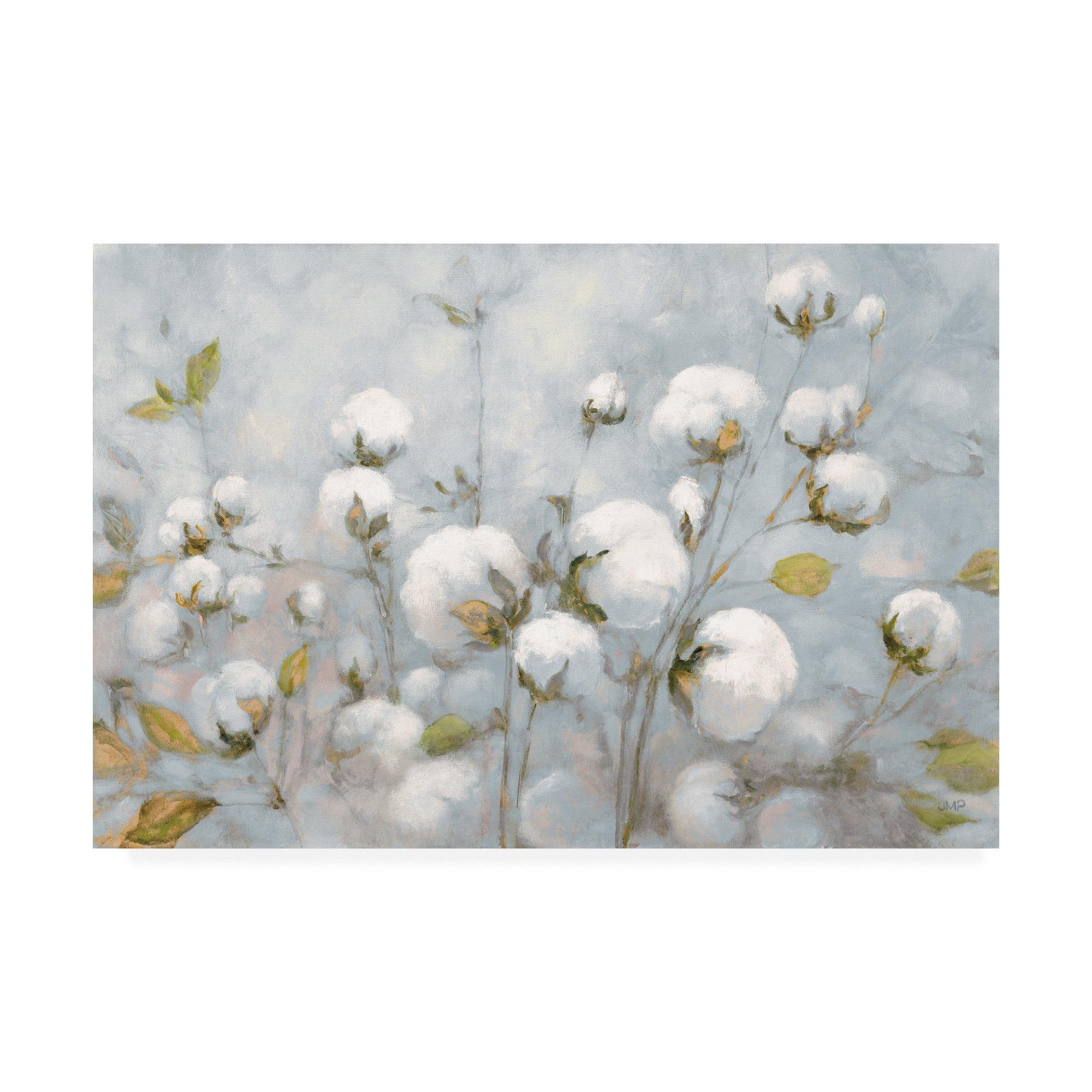 Trademark Fine Art 'Cotton Field Blue Gray' Canvas Art by Julia Purinton